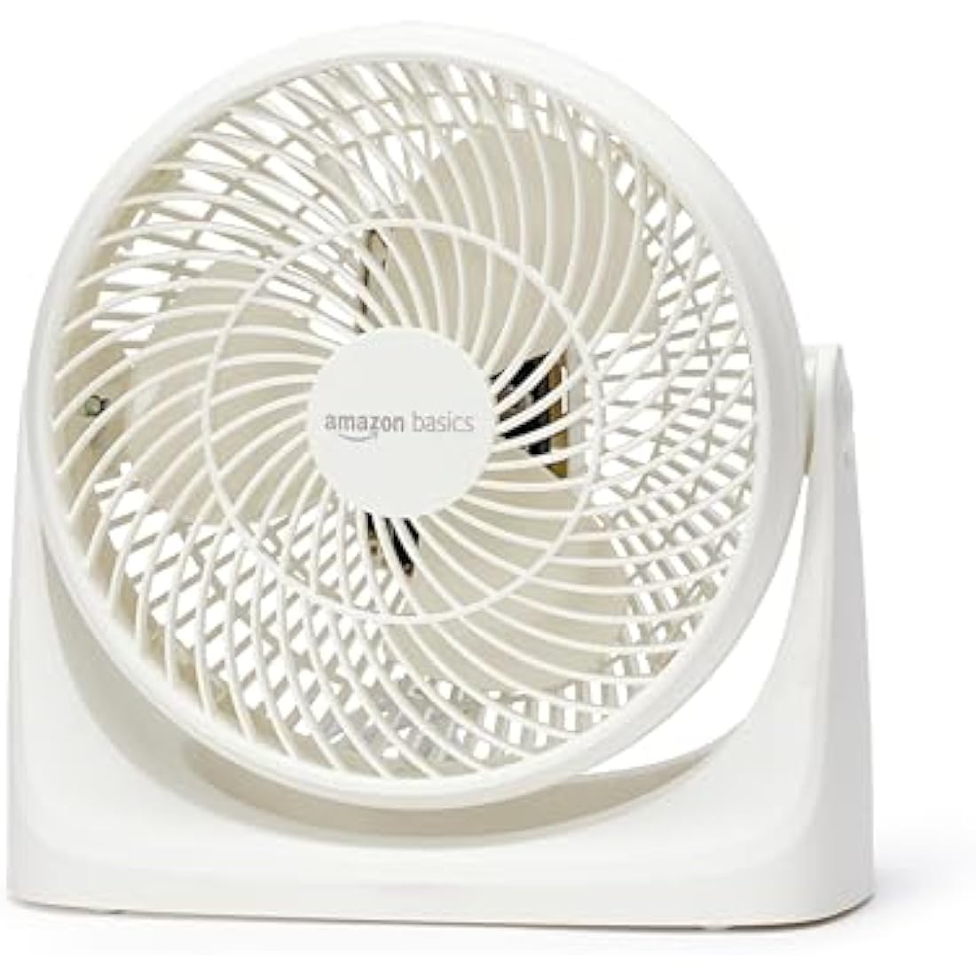 Amazon Basics Portable Desk Fan, 7 Inch Quiet Operation Cooling, 3 Speed Settings, 90° Variable Tilt, 15.49 x 27.3 x 27.69 cm, White