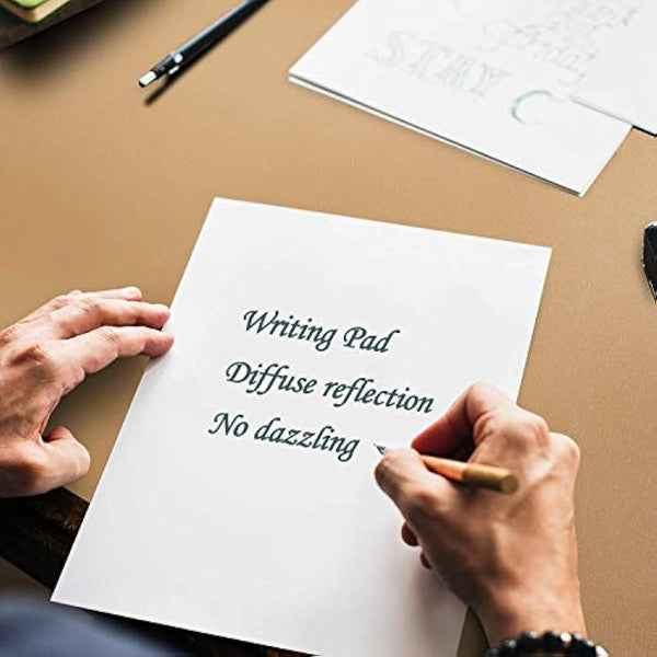 DOBAOJIA Mouse Pad Extended Mouse Mat X-Large Desk Pad Large Desk Blotter Writing Pad for Laptop/Office/Home, PU Leather Waterproof +Suede Non-Slip 31.5'' X 15.7'' (Khaki)