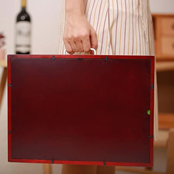 Folding Wooden Jigsaw Puzzle table with Storage Drawer and Rechargeable LED Light - jigsaw board with Adjustable Angle, Relief for Back and Neck Pain - Ideal for Adult Puzzle Enthusiasts