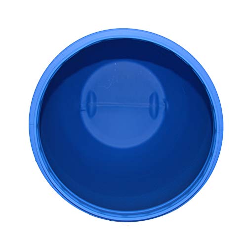 ITP Packaging 30 Litre Plastic Blue Open Top Storage Barrel Drum Keg with Lid and Latch Ring, UN Approved, Food Grade for Shipping, Air Tight