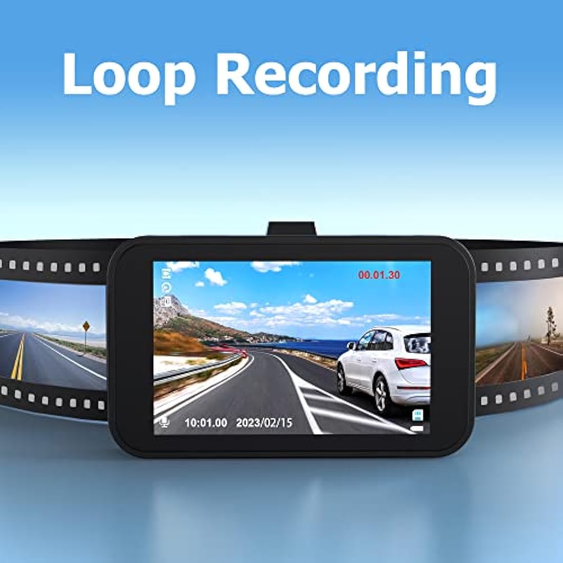 1080P Full HD DashCam for Cars, Diamond Lark Dash Cam Front with 32G SD Card, 3”LCD Screen, 170°Wide Angle, Dash Camera with Loop Recording, HDR, Night Vision, G-sensor, Parking Monitor