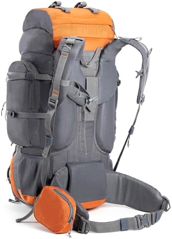 Tripole Walker 65 Litres Backpack | Internal Frame With Metal Rod | Rain Cover | Bottom Opening | Laptop Section, black, Backpack Backpacks