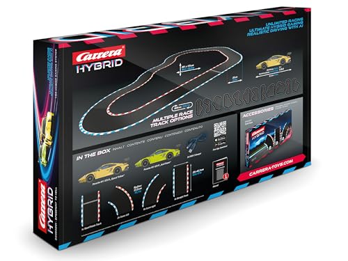 Carrera Hybrid 50050002 "Devil Drivers" Porsche 911 GT3 R 1:50 Scale AI-Supported Race System with Working Lights & USB-C Charging