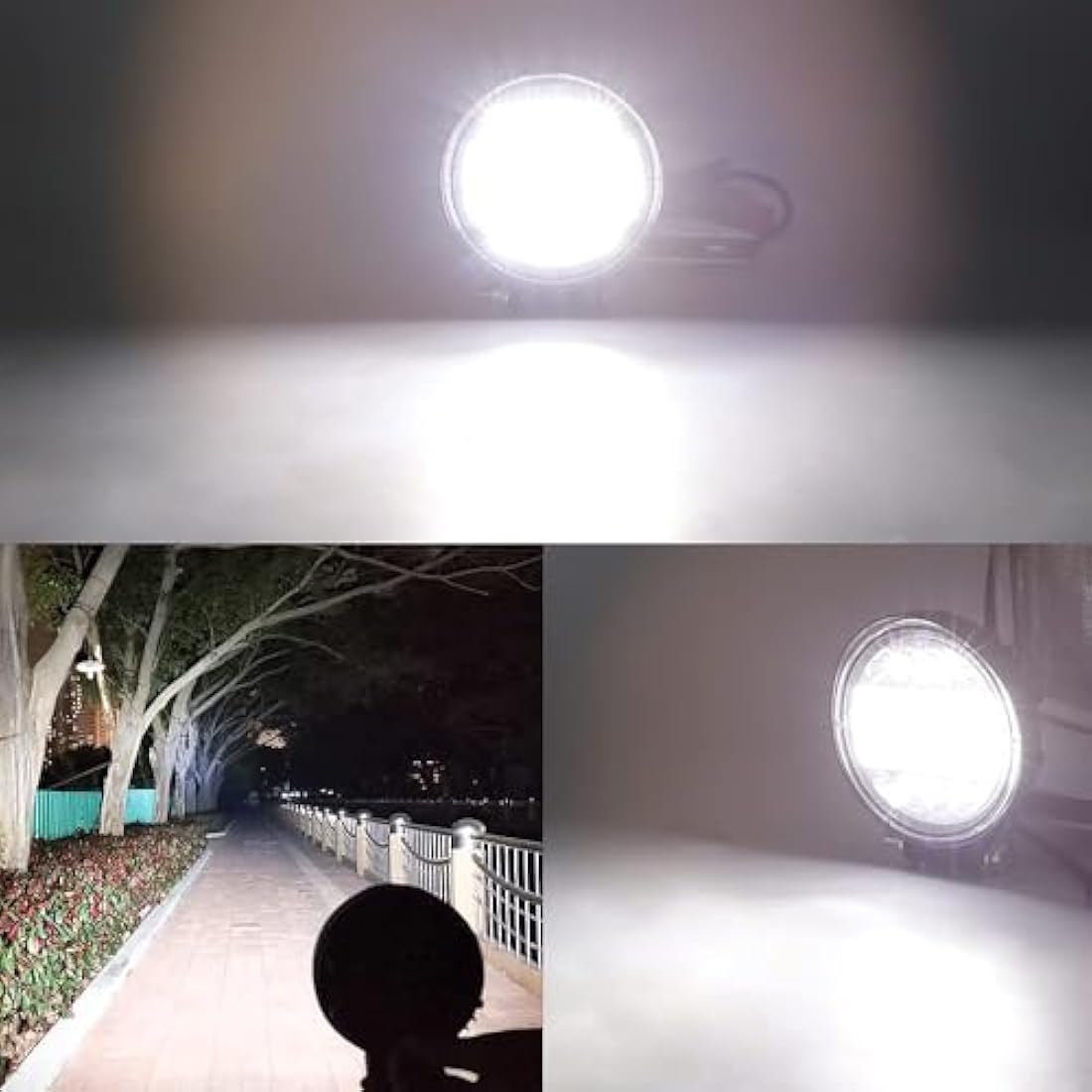 2PCS LED Work Lights,72W Off Road Driving Fog Lights LED Spotlights 12V 24V Roof Light Bar LEDs Auxiliary Lights for Off Road 4x4 SUV UTV ATV Heavy Duty Truck Tractor Boat