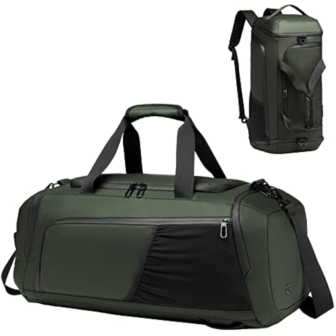 Gym Sports Bag for Men,40L Waterproof Gym Duffle Bag with Shoes Compartment and Wet Pocket,Travel Duffel Bag with Shoulder Strap and Backpack