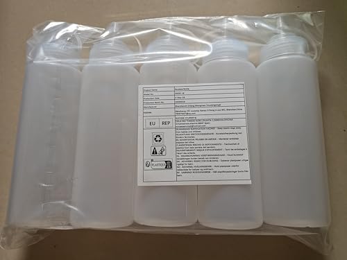 32oz Sauce Bottle, Happybase 10 Pack 1000ml Squeeze Bottle, Plastic Squeezy Sauce Bottles for Condiments Ketchup Syrup BBQ Sauce Mustard Salad