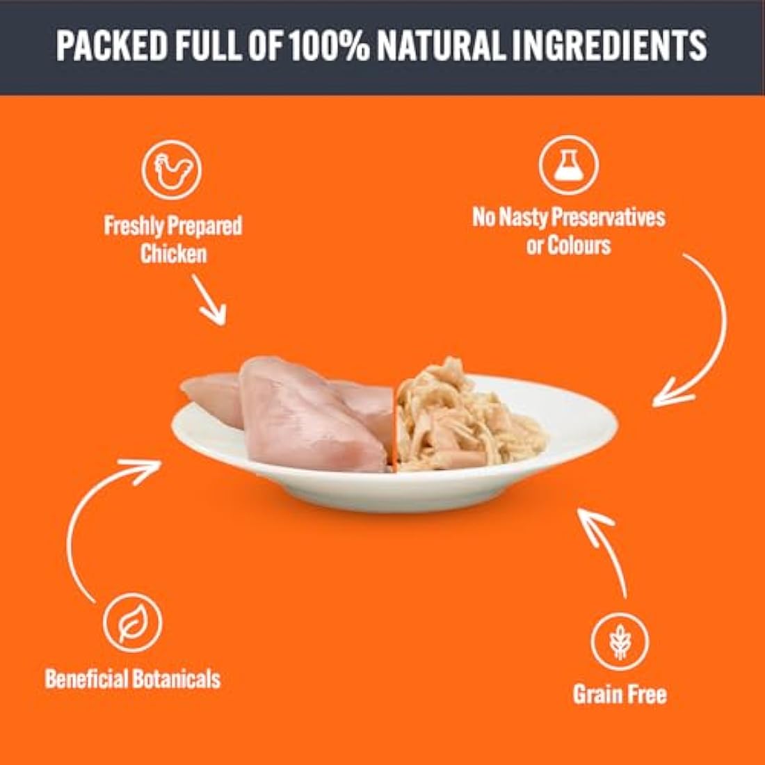 HiLife Adult Wet Cat Food Tins, Mixed Chicken Recipes in Sauce, Complete Tinned Cat Food, 100% Natural & Grain Free, Chicken Breast / with Beef / with Duck, 4x (12 x 70g) / 48 cans