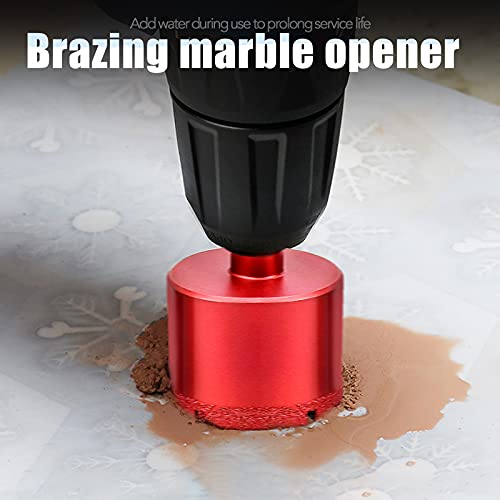 11 Pcs Tile Hole Cutter Set Diamond Drill Bit Kit Brazing Core Hole Saw Set Hole Saws Mandrels 6mm - 50mm, Hollow Core Drill Bit Set for Glass, Porcelain, Ceramic, Granite Stone