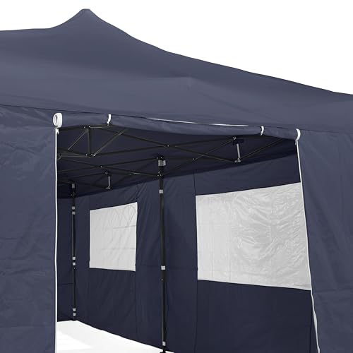 All Seasons Gazebos 3M x 6M Waterproof Gazebo Party Tent with Rustproof Frame and Wheeled Carry Bag (Metallic Grey)