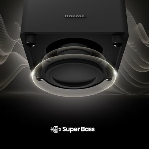 Hisense AX5125H 5.1.2 Channel 500W Dolby Atmos Soundbar with Wireless Subwoofer& Up Firing Speakers& Turly Wireless Rear Speakers