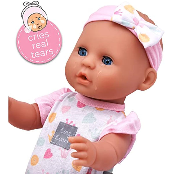 John Adams | Tiny Tears - Baby Classic - 38cm crying and wetting doll: One of the UK's best loved doll brands! | Nurturing Dolls | Ages 18m+