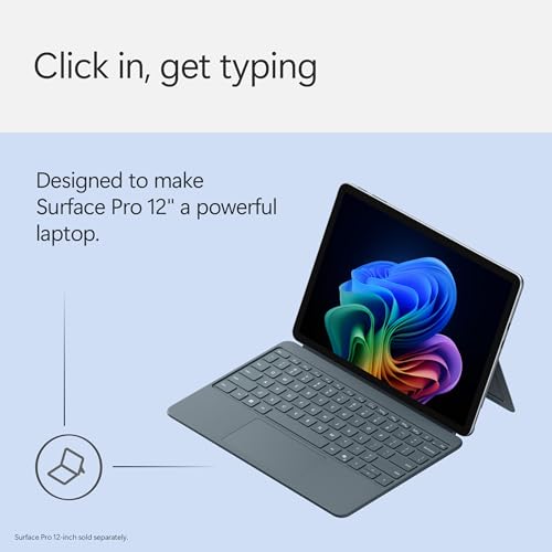 Microsoft Surface Pro Flex Keyboard with Slim Pen | Black | 2-in-1 Alcantara® Keyboard for Surface Pro Windows 11 Copilot+ PC