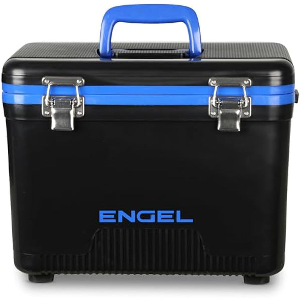 ENGEL Cooler Box 12.3 L - Leak-Proof, Air Tight, Drybox Cooler for Camping, Fishing, Hiking,Picnic - Mini Ice Boxes Large Enough for 15 Cans, 38 x 25.4 x 28.5 CM Small Cool Box for Drinks and Food