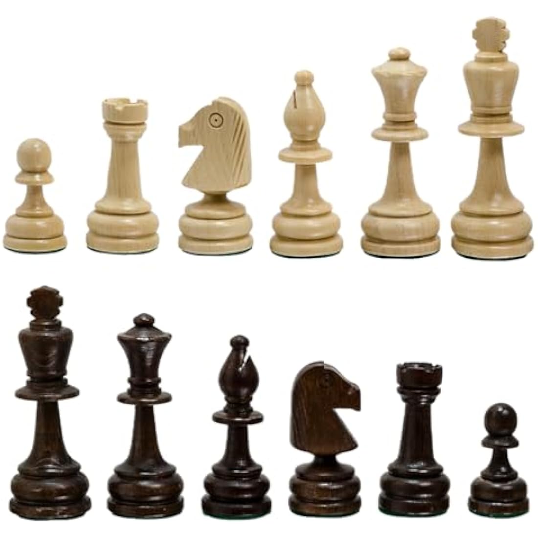 Classic STAUNTON Chess Set NO.6 | Master of Chess Wooden Chess Set | Handmade Tournament Chess Set Without Chess Table - Wooden Chess Pieces Only