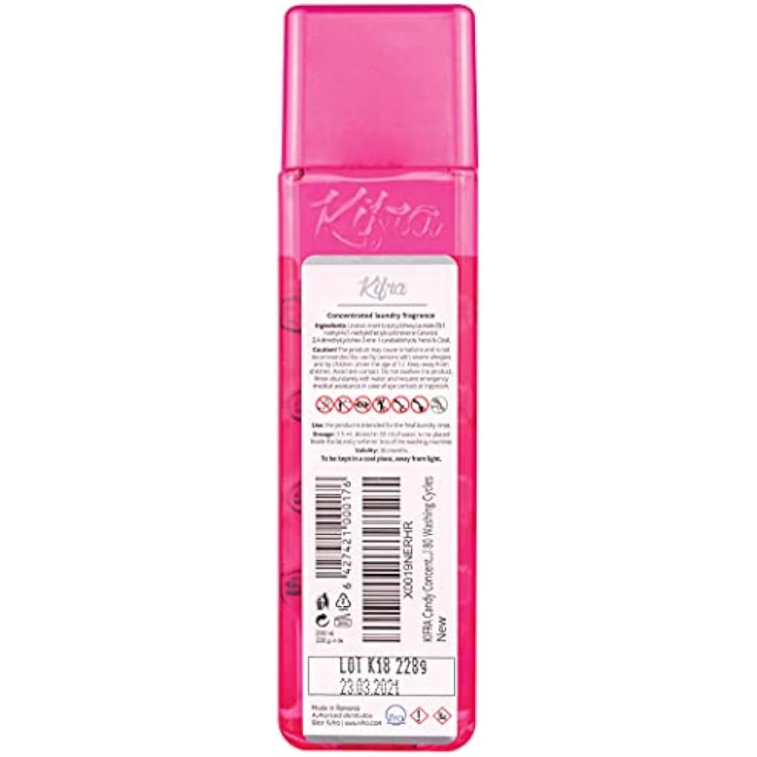 KIFRA CANDY Concentrated Laundry Fragrance 200ml 80 Washing Cycles