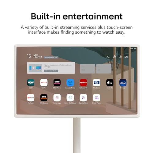 LG StanbyMe 27ART10AKPL 27 inch Wireless TV | Portable Smart Display | 1080p | 2023 series