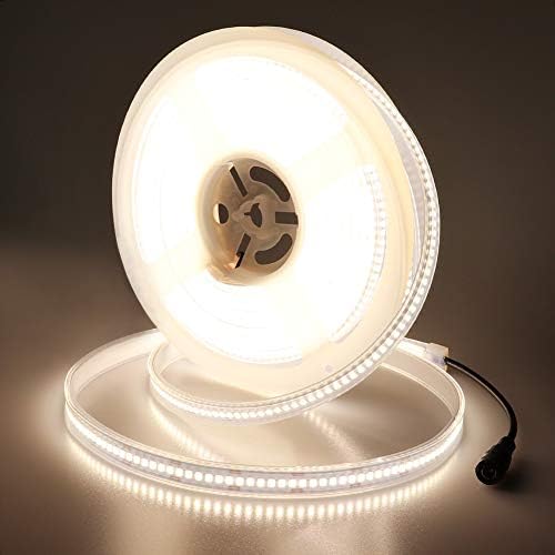 JOYLIT 24V LED Strip Lights 5M 4000K Natural White Outdoor Waterproof 11200LM Ultra Bright, CE UL Professional CRI 90+ 240LEDs/M High Density 2835 SMD 120W Dimmable LED Tape Illumination Purpose