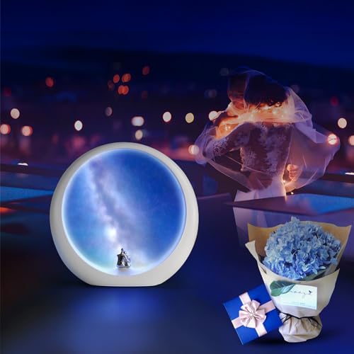 mamre Milky Way Table Lamp Gift Unique Dimmable Galaxy Night Light for Anniversary Birthday Valentine's Day Christmas