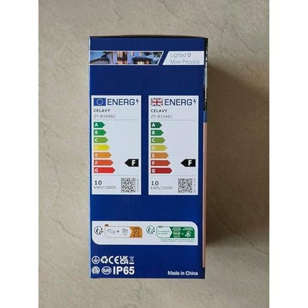 CELAVY Outdoor Wall Lights Mains Powered, Up Down Outside Wall Lights IP65 Waterproof, Porch Light Front Door Lamp Modern Aluminium GU10, External LED Lighting Sconce Wall Mounted for House, Grey