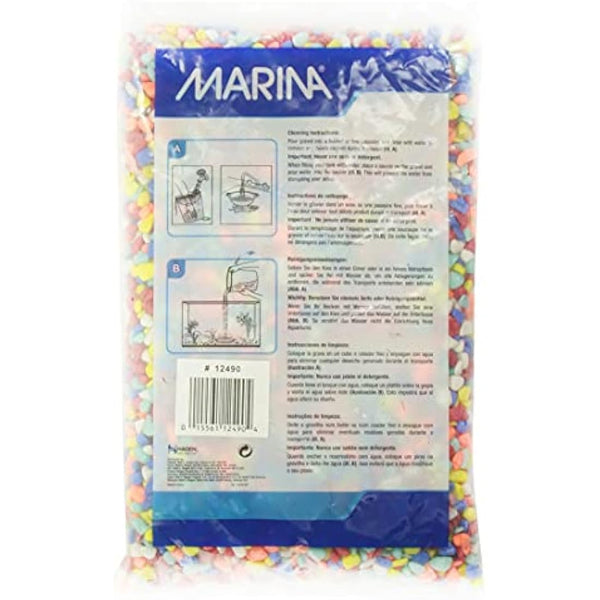 Marina Decorative Aquarium Rainbow Gravel, Multi-Colour, 2 Kg