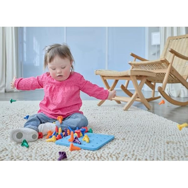 edx education 75112 Childrens Giant Geo Pegs and Board Set