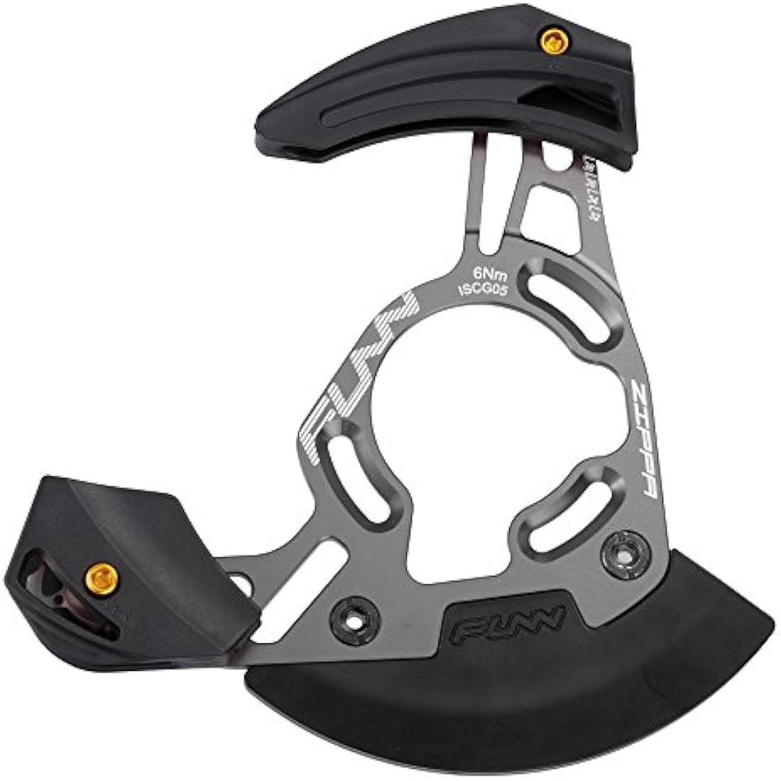 Funn Zippa DH Chain Guide, ISCG05 Interface, BSA Adapter Included, 32T-38T, Mountain Bike Chain Protector