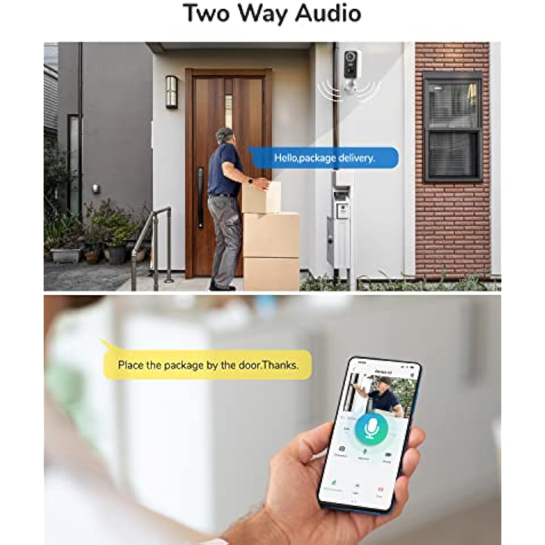 DEATTI Security Camera Outdoor Wireless, 2K Battery Operated WiFi CCTV Camera Systems, Outdoor/Indoor Home Security Camera with Siren Floodlight, PIR Motion Detection, 2-way Audio, IP66 Waterproof