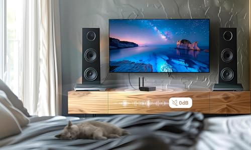 MINIX Fanless Windows 11 Pro Mini PC, Intel 12th Gen N300, NEO Z300-0dB 16GB DDR4, 512GB M.2 PCIe Gen3 x 4 SSD Micro Desktop Computer, 4K Dual Display/2.5G LAN, for Business Home office Multi-Tasking