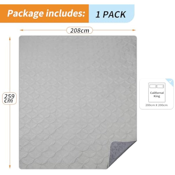 PICK FOR LIFE Waterproof Dog Blanket For Bed, 208×259cm Dog Blankets Washable Soft Reversible Puppy Blankets Anti Scratches Dirty for Bed Sofa Furniture