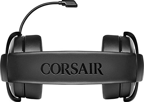CORSAIR HS55 SURROUND Lightweight Multiplatform Wired Gaming Headset – Dolby 7.1 Surround Sound – iCUE Compatible – PC, Mac, PS5, PS4, Xbox, Nintendo Switch, Mobile – Carbon