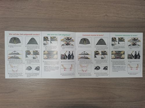 Cflity Camping Tent, 3 Man Pop Up Tent Automatic Instant Three Layer Waterproof 4 Season Large Dome Tent & Shelters with Extended Floor Mat Porch 2 Hall Poles Removable Rainfly