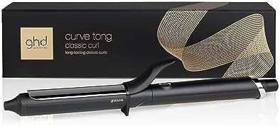 ghd Curve® Curl Tongs, For Lasting Healthy-Looking Curls, With Ultra-Zone Technology And Optimum Styling Temp 185ºC, Protective Cool Tip, Auto Sleep Mode
