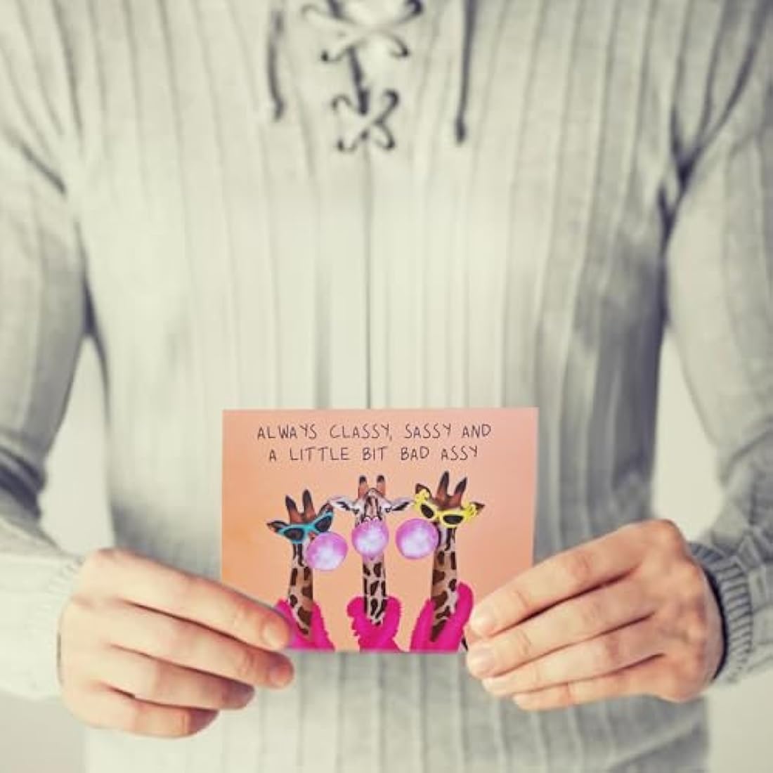 Central 23 Friend Birthday Card Female - Pop Up Birthday Cards For Women - Sassy Giraffe - Funny Pop Up Card For Her - Gifts For Mum Sister Aunt Daughter Best Friends - Cheeky Mothers Day Card For Her