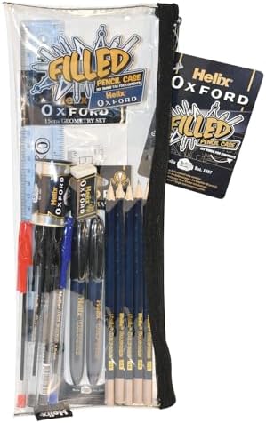 Helix 930836 Large Oxford Filled Pencil Case