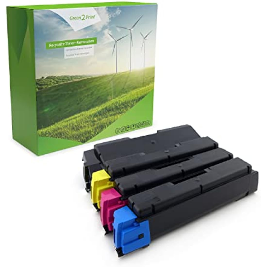 Green2Print Toner Set, 4 cartridges 1x 3500, 3x 2800 pages Toner cartridge for Kyocera ECOSYS P6021CDN, FSC5150DN