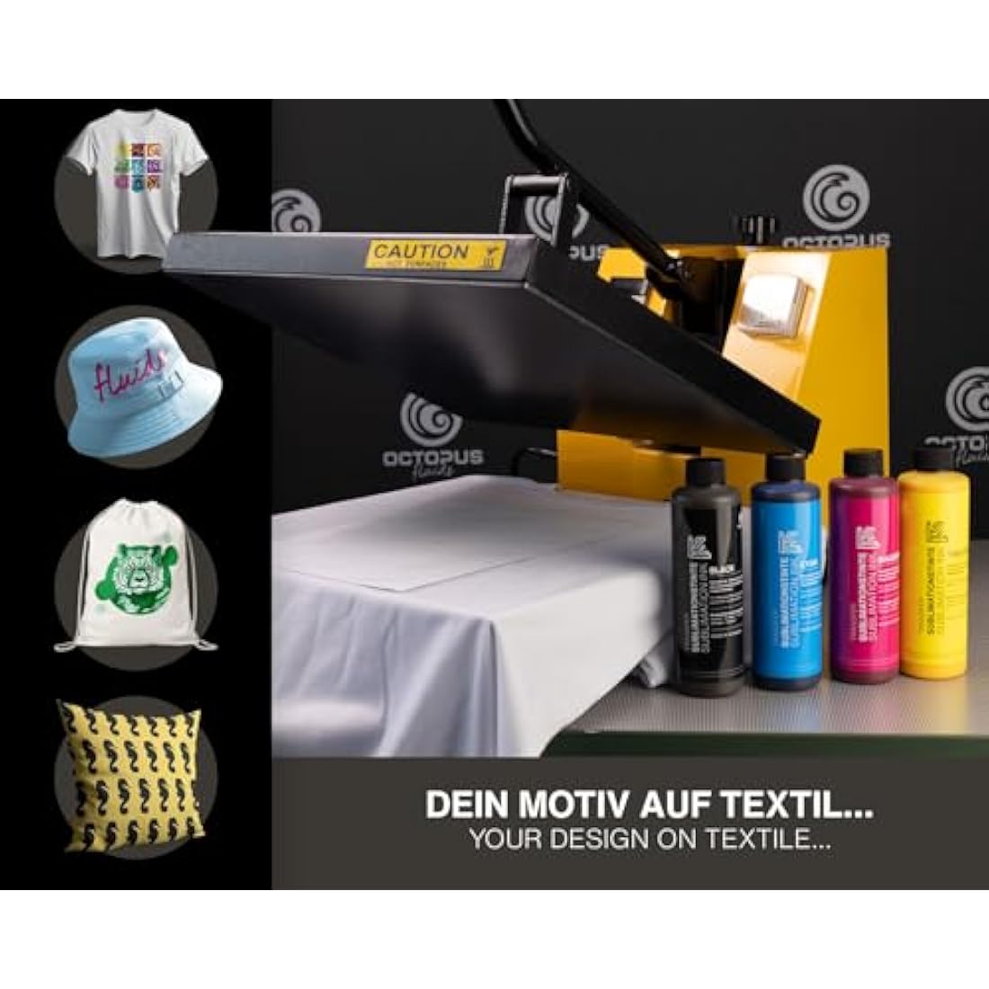 4x 250 ml Sublimation ink compatible for Epson, Brother, Roland, Mimaki, Mutoh, CMYK