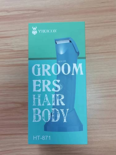 Manscape Trimmer for Men, VIKICON Pubic/Body Hair Trimmer, Electric Ball Trimmer for Private Parts, IPX7 Waterproof Body Goomer Shavers, USB-C Charging, Gifts for Men, New HT871