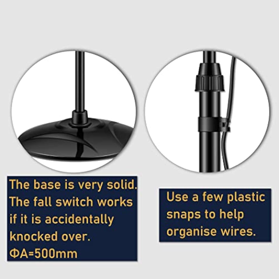 DONYER POWER Electric Quartz Patio Heater Garden Heater Waterproof Outdoor Free Standing 2000W