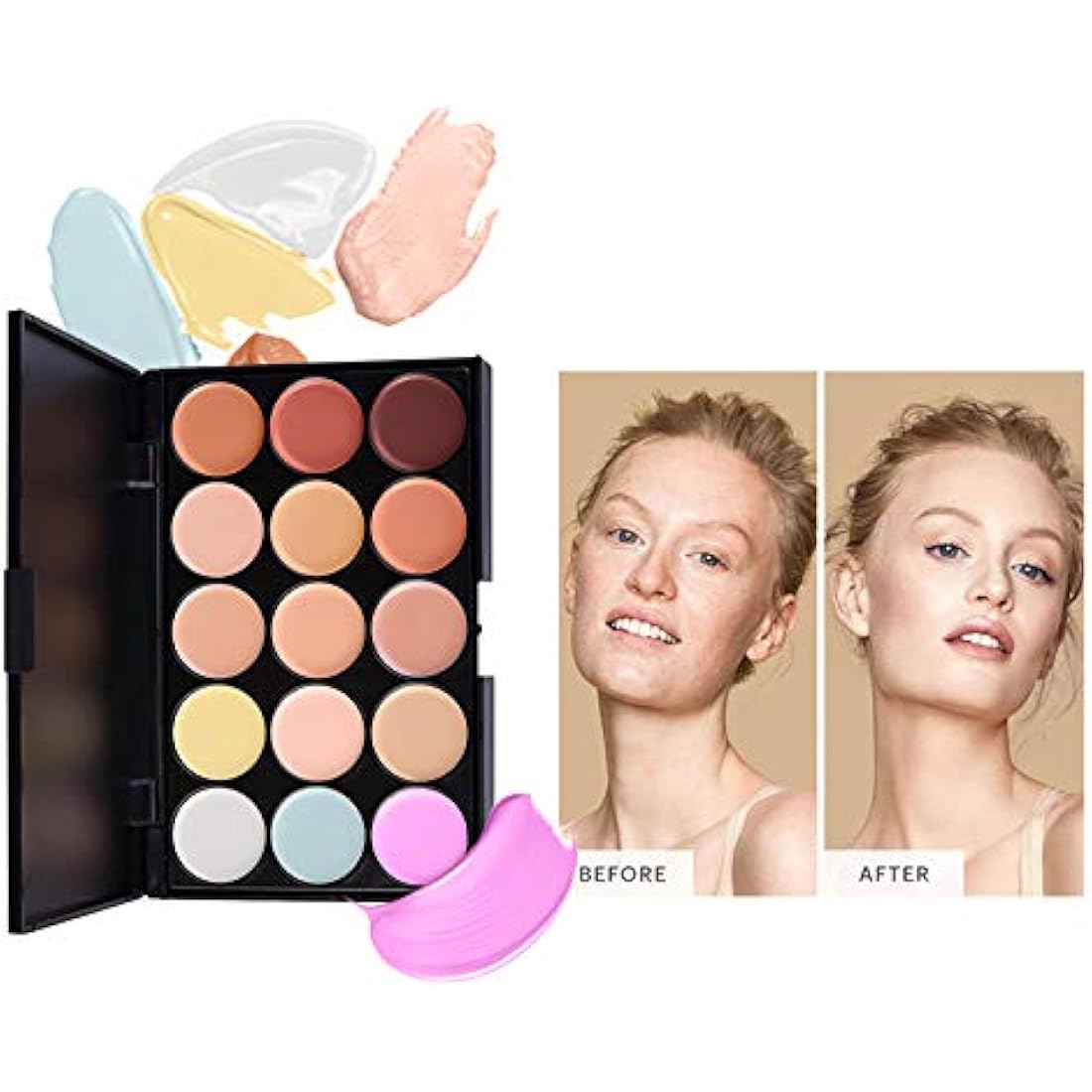 FantasyDay All-in-one Makeup Set Gift Surprise | Full Makeup Kit for Women Cosmetic Essential Starter Bundle Include Eyeshadow Palette Lipstick Blush Foundation Concealer Face Powder Lipgloss Brush