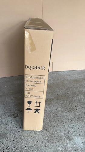 DQCHAIR Outdoor Reclining Zero Gravity Chair with Cup Holder, Extra Wide Adjustable Lounger Chair for Patio Garden Beach Pool, With Cushions Support 200kg (Black1)