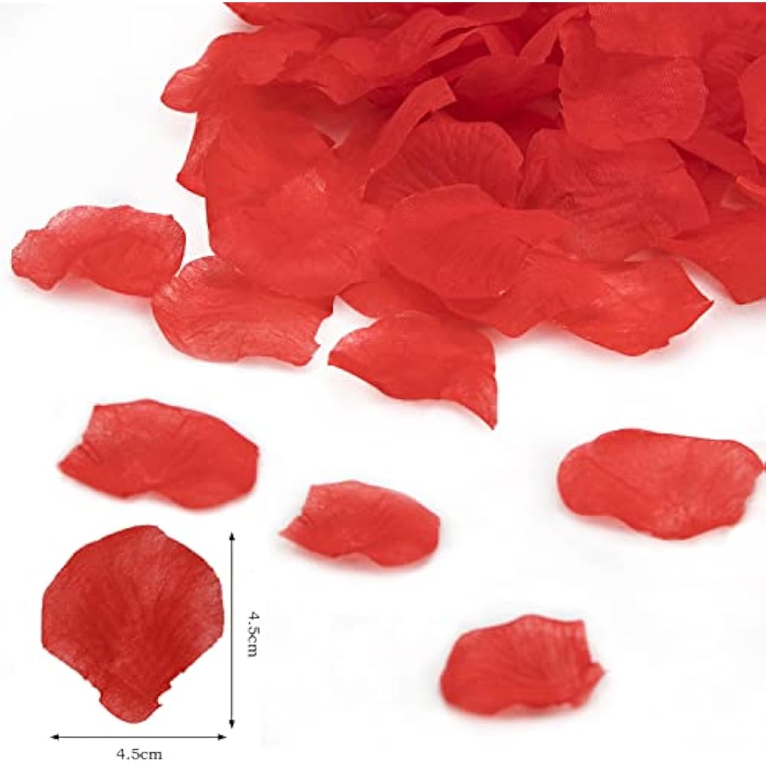 1000PCS Red Rose Petals for Bedroom, Artificial Rose Flowers Petals, Fake Rose Petals for Romantic Scenes Marry Me Decorations, Wedding Anniversary, Birthday and Other Decoration Scenes