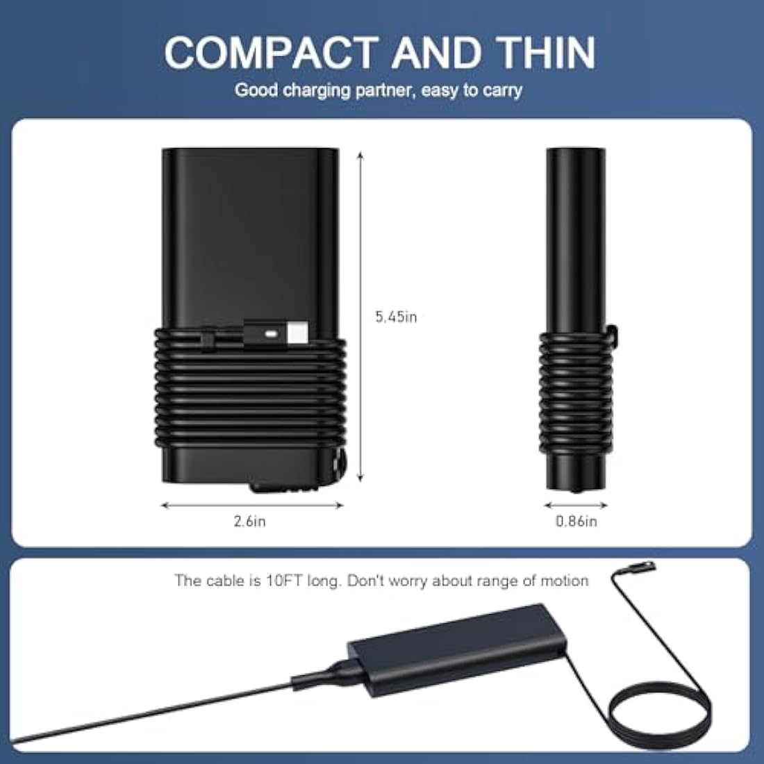 130W USB C Laptop Charger for Dell XPS 17 9700 9710 15 9500 9510 9520 9575 2in1 Precision 5550 5560 5570 3470 3560 3570 3561 3550 5530 2in1 Latitude 5520 5530 7410 7310 7210 9410 9510 Power Cord
