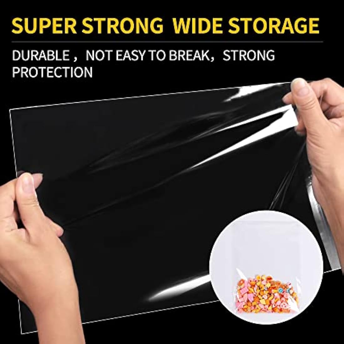 A3 Clear Self-adhesive Cello Bags - 100 Packs, 30.5x42cm Self-sealing Cellophane Display Bags, Food Safe, OPP for Prints, Cookies, Cards, Envelopes, Pictures (12 x 16.5 Inches)