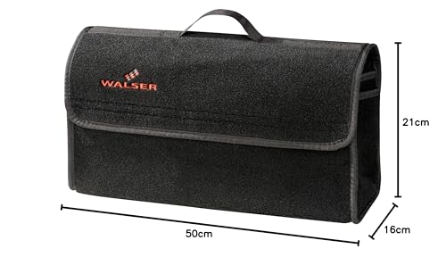 Walser Boot Bag Toolbag Organiser Size XXL, Needle Felt Boot Organiser, Car Bag, Car Storage Bag, boot organiser 57x16x21 cm black