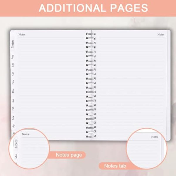 Diary 2025-2026, A5 Weekly/Monthly Planner with Monthly Tabs, 2025-2026 Planner from Jul 2025 to Jun 2026, Twin-Wire Binding,Easy to Organize Your Daily Life,14.8×21cm, Planners 2025-2026 Week to View