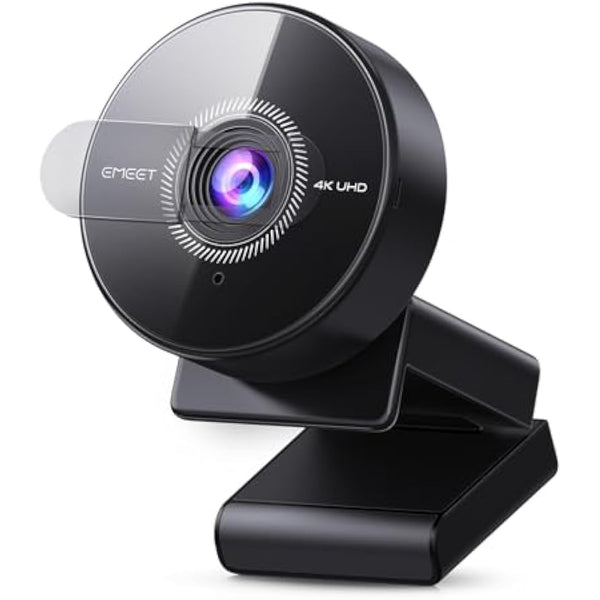 EMEET C950 4K Webcam for PC - 8 Megapixels UHD, PDAF Autofocus, Noise-Canceling Mic, 70° FOV, 1080P@60FPS, Privacy Cover, USB 2.0 Plug&Play, Ideal PC Camera 4K for Zoom/Teams/Google Meet