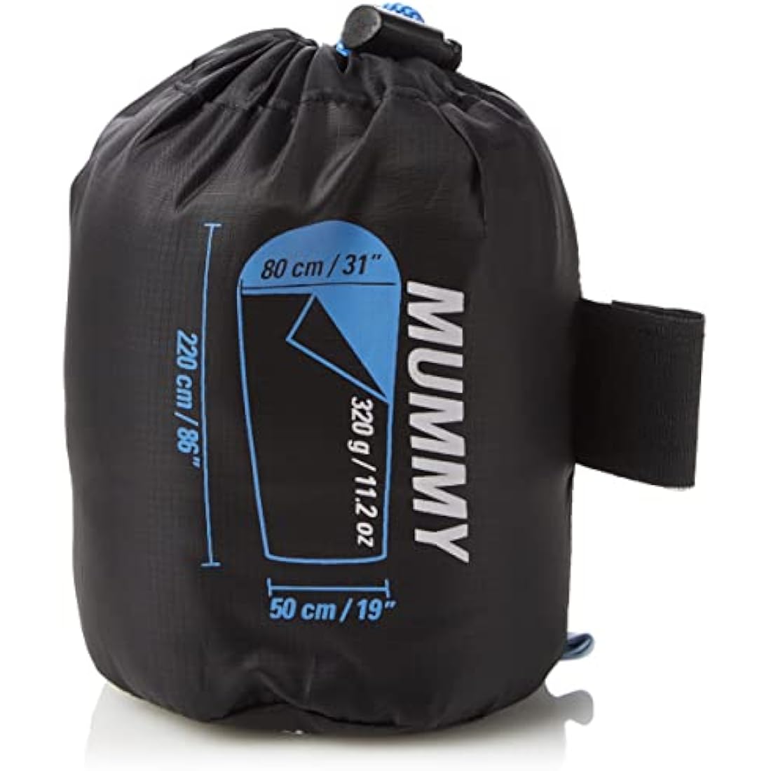 Ferrino Comfort Liner Mummy, Bed Sheet Blue, 220 x 80 x 50 cm