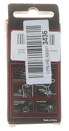 Rear Bike Light 90hrs Autonomy - Compact Size, IP65 Waterproof, USB C Rechargeable, Quick Release Mounts for Saddle & Seatpost, with 5 Steady Flash Modes, DON PEREGRINO M2 Bike Back Light