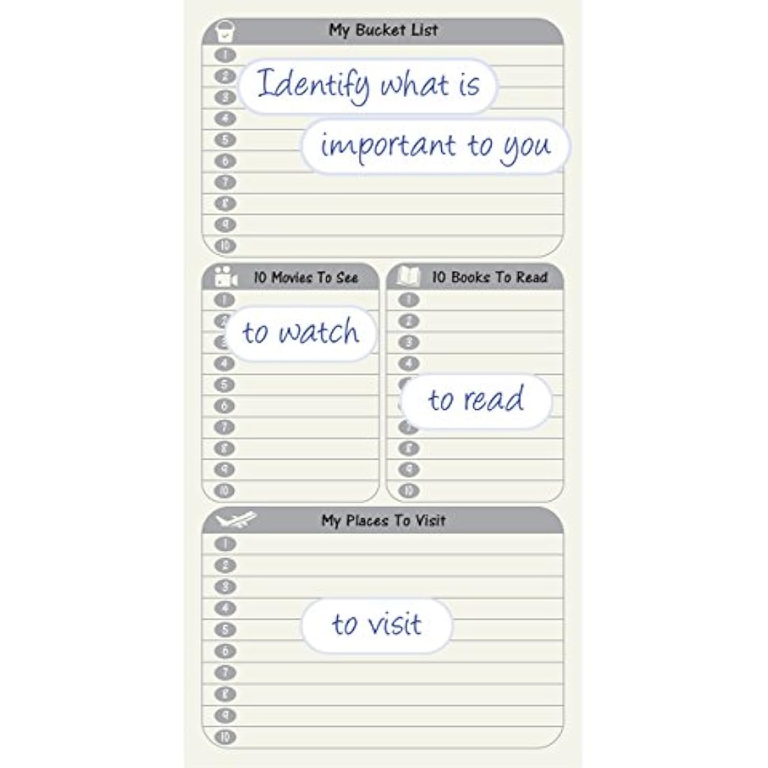 2 Pack Calendar To-Do List Weekly Planner Refill Insert for Standard Traveller's Notebook Leather Journal - 21x11cm Ideal Weekly Diary Notebook