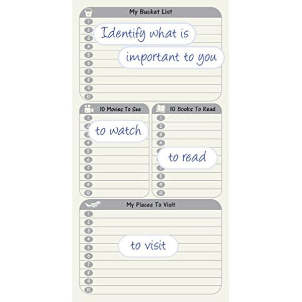 2 Pack Calendar To-Do List Weekly Planner Refill Insert for Standard Traveller's Notebook Leather Journal - 21x11cm Ideal Weekly Diary Notebook